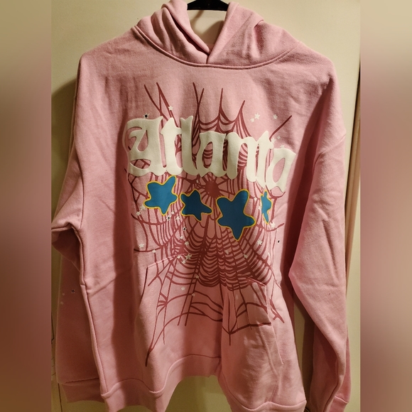 Sp5der Other - Sp5der Worldwide Atlanta Hoodie Pink size L BRAND NEW FREE SHIPPING